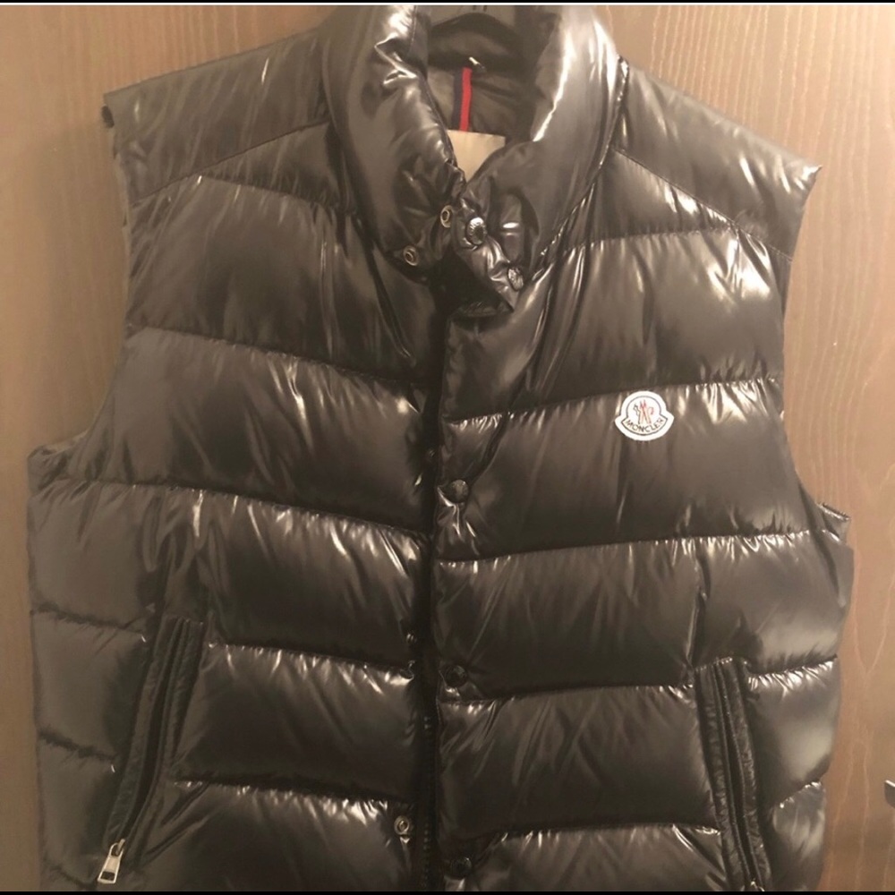 Moncler “Tib” down vest black shiny , size xxl 5